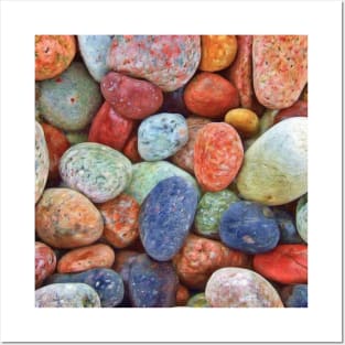 Colour pebbles Posters and Art